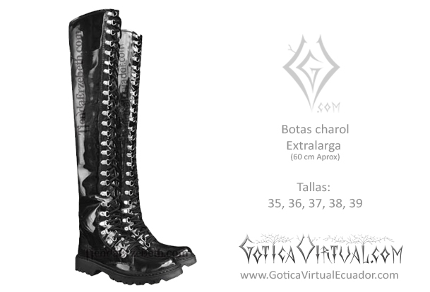 bota charol extralargas femeninas metal metalera quito pedidos internet ventas domicilio 